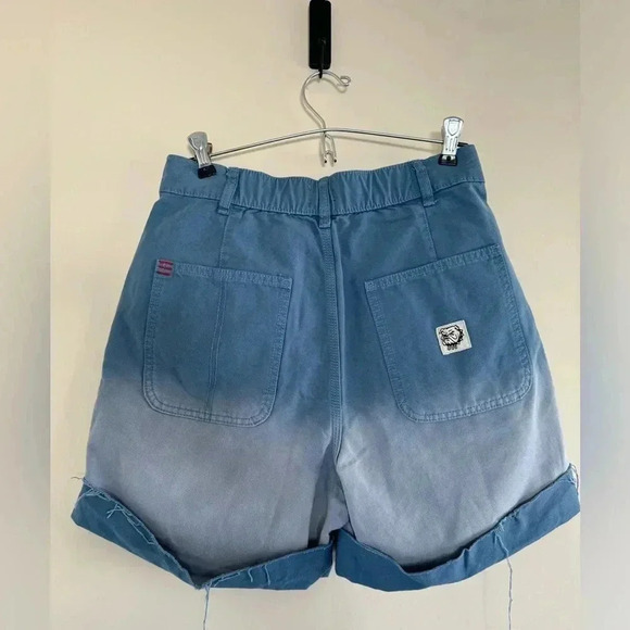 BDG Urban Outfitters Kiara High-Waisted Women's Shorts - Blue Ombré - Picture 6 of 13